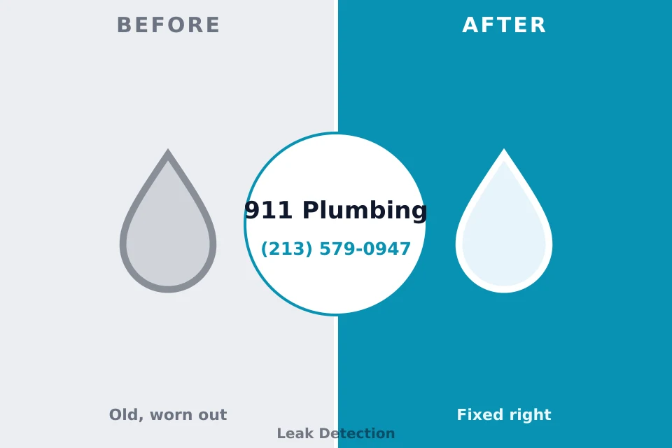 Before and after: plumbing repair Sayre, PA